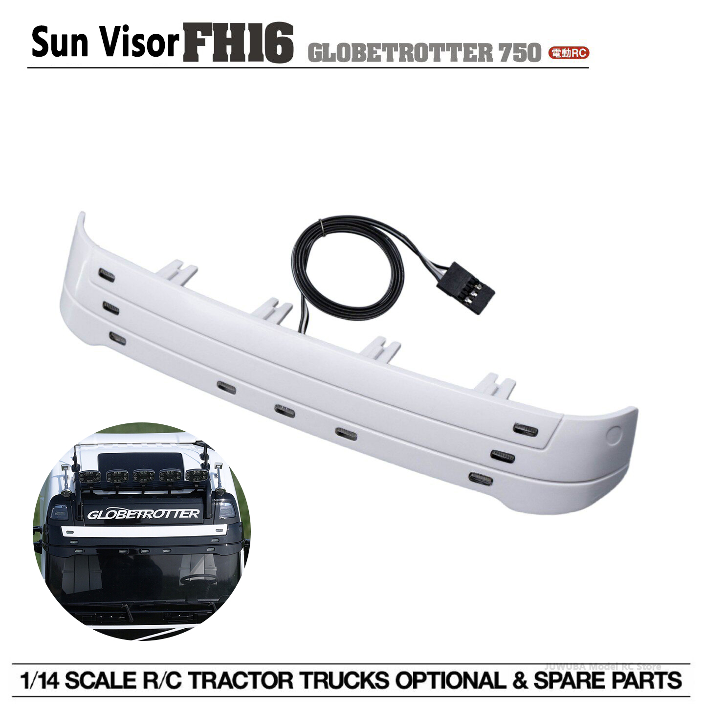 Heavy Equipment Volvo - 1PCS Plastic LED Sun Visor with