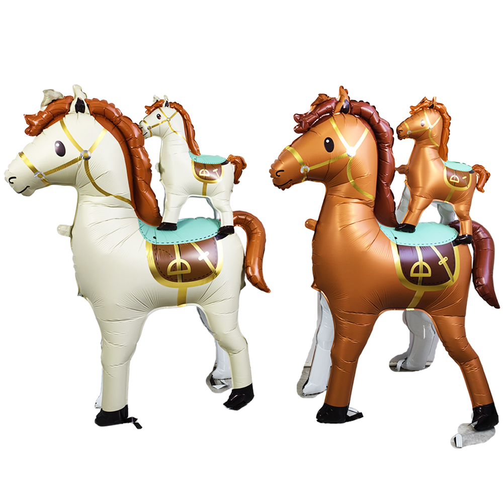 Large Standing Horse Balloon B - Heavy Equipment Birthday Theme ulasan dan harga