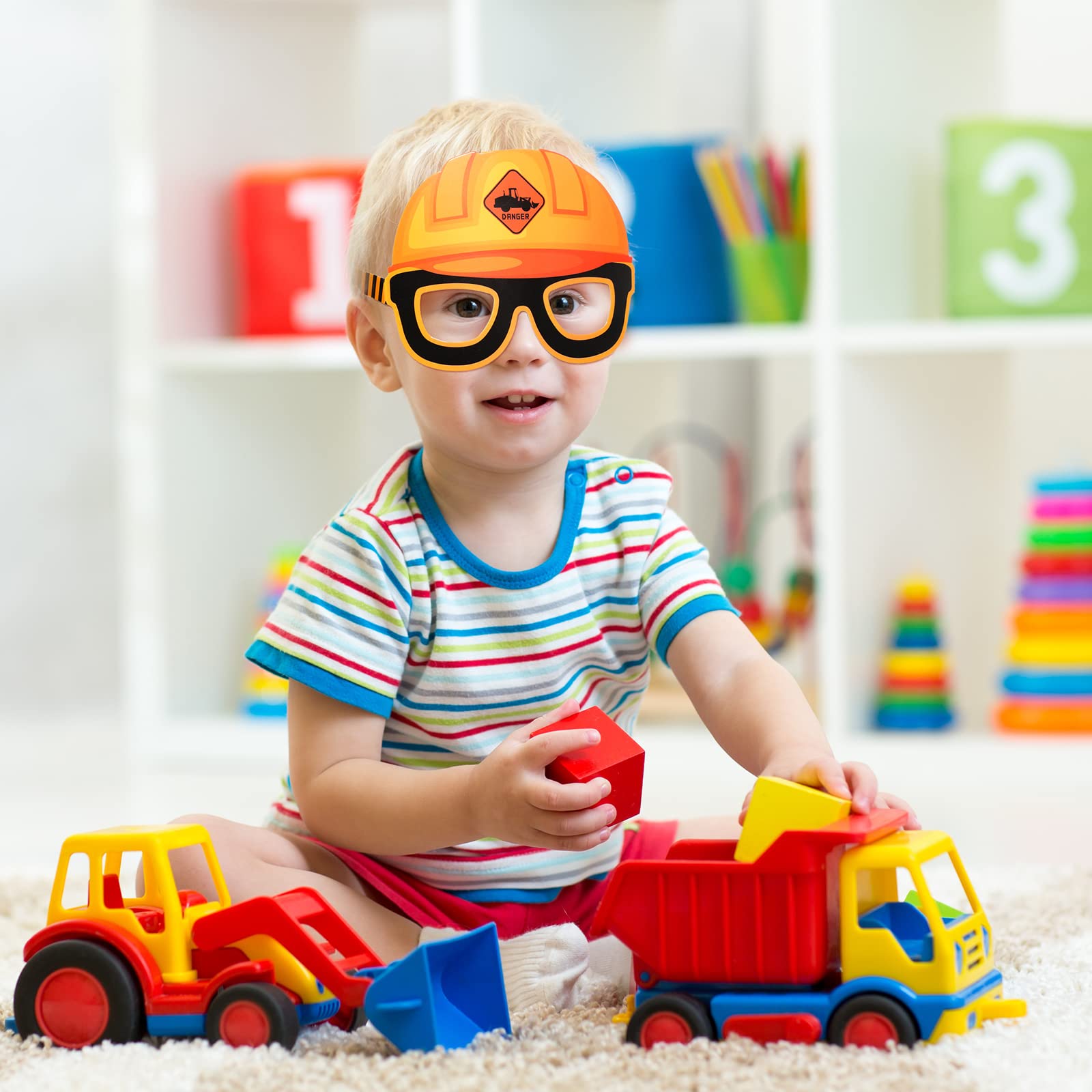 12Pcs Construction Theme Party - Heavy Equipment Birthday Theme ulasan dan harga