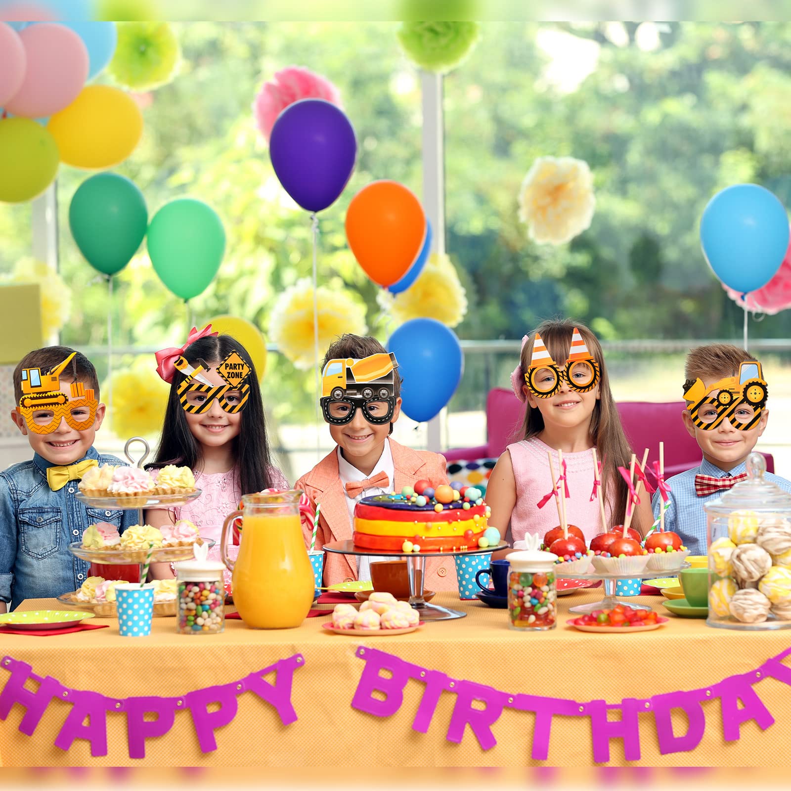 12Pcs Construction Theme Party - Heavy Equipment Birthday Theme ulasan dan harga
