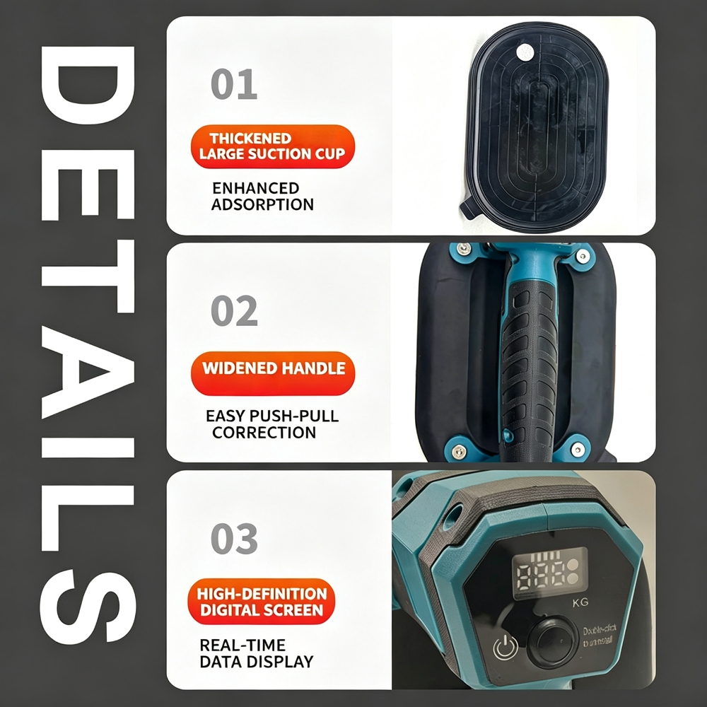 Electric Vacuum Suction Cup fo - Heavy Equipment Glass ulasan dan harga
