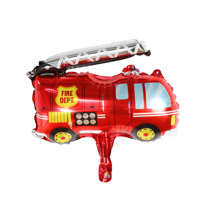 10Pcs Mini Cartoon Car Foil Ba - Heavy Equipment Birthday Theme ulasan dan harga