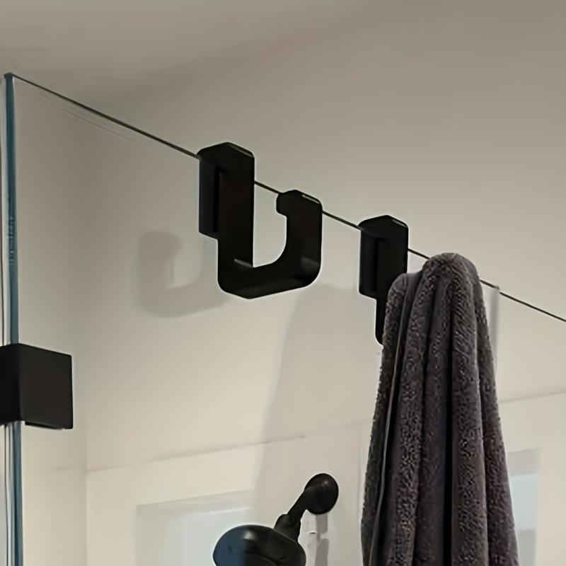 2pcs 3D Heavy-duty Shower Hook - Heavy Equipment Glass ulasan dan harga