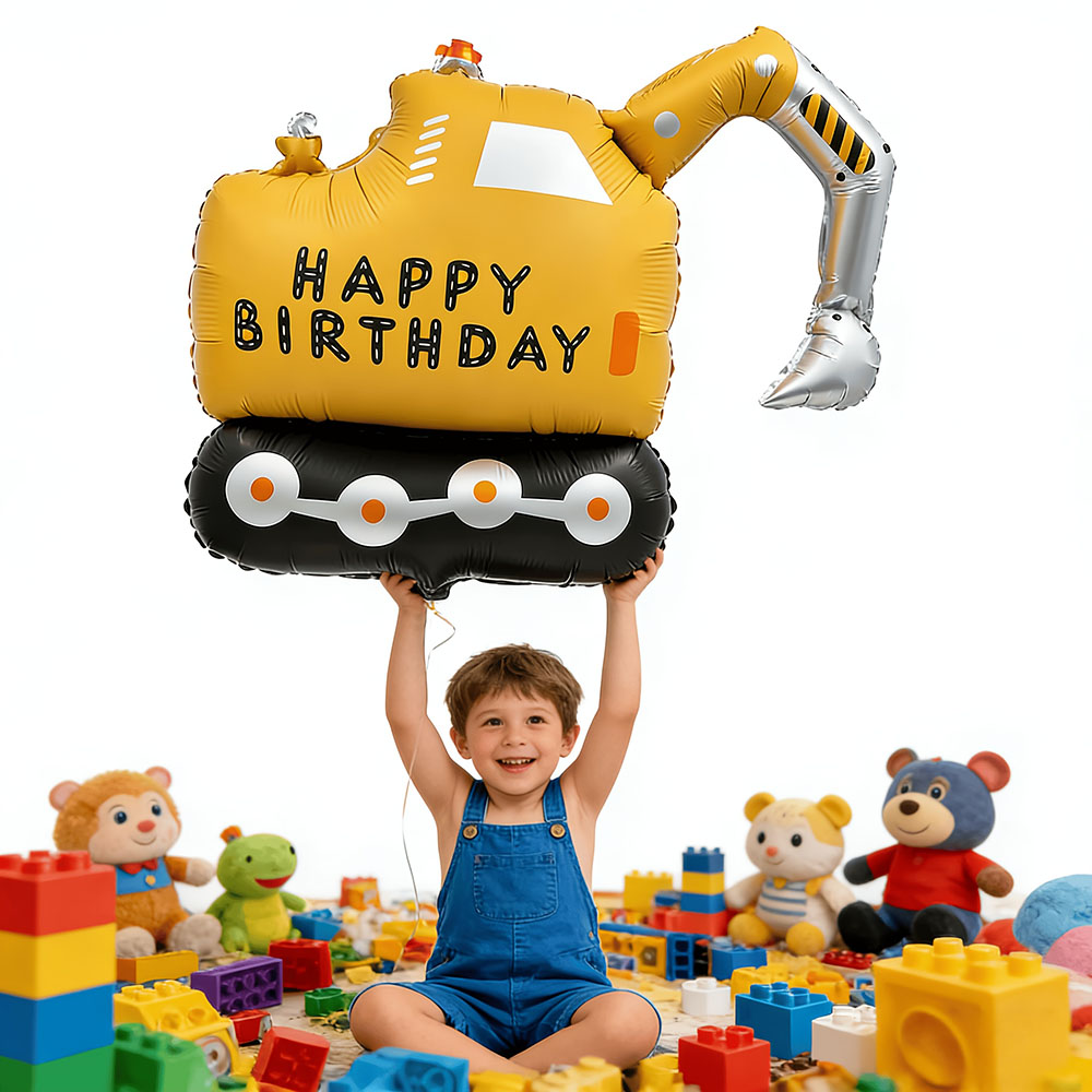 Construction Party Balloon Mat - Heavy Equipment Birthday Theme ulasan dan harga