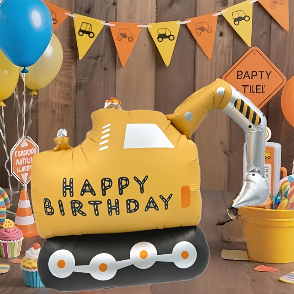 Construction Party Balloon Mat - Heavy Equipment Birthday Theme ulasan dan harga