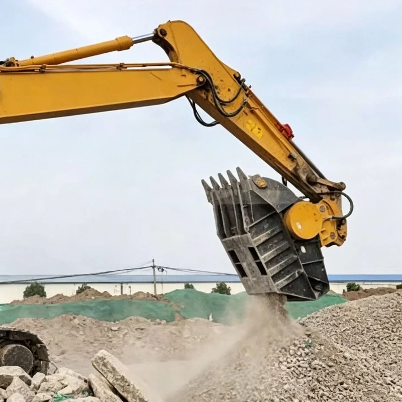 Rock Excavator Crusher Bucket  - Heavy Equipment With Bucket ulasan dan harga