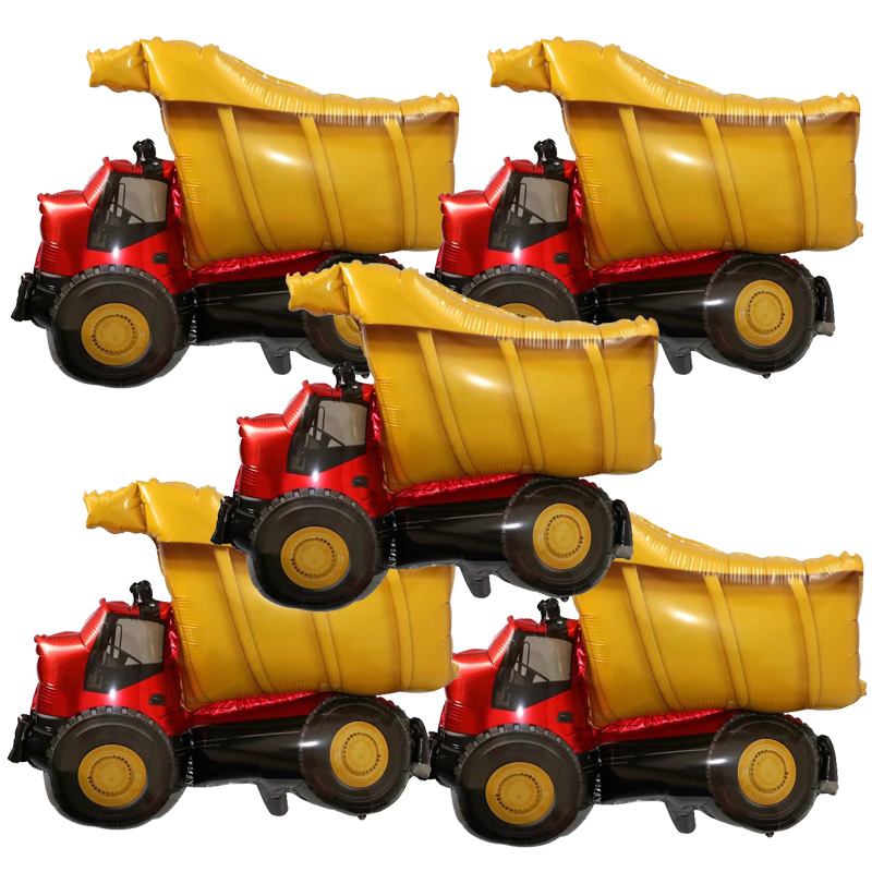 5pcs Engineering Vehicle Ballo - Heavy Equipment Birthday Theme ulasan dan harga