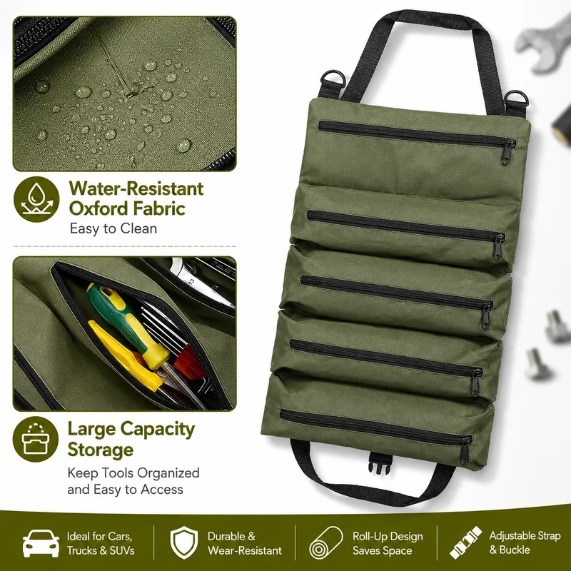 Heavy Duty Roll Up Tool Bag, O - Heavy Equipment Operation ulasan dan harga