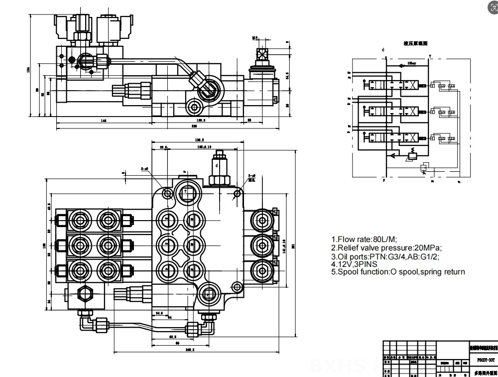 P80 Hydraulic Directional Valv - Heavy Equipment Distributors ulasan dan harga