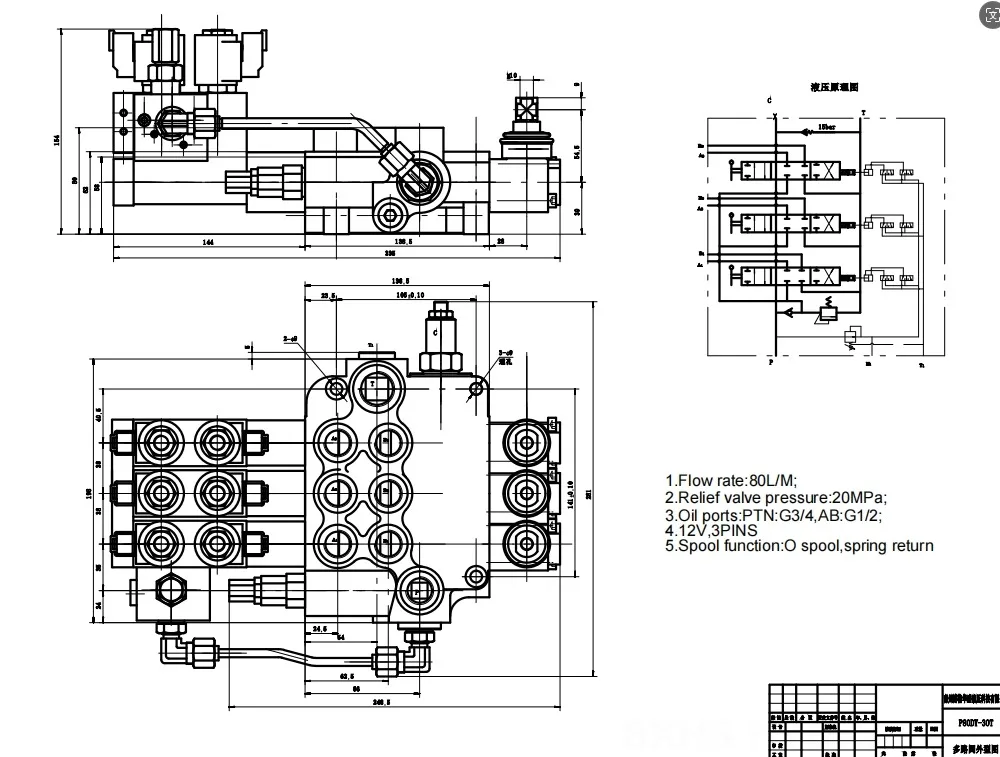 P80 Hydraulic Directional Valv - Heavy Equipment Distributors ulasan dan harga