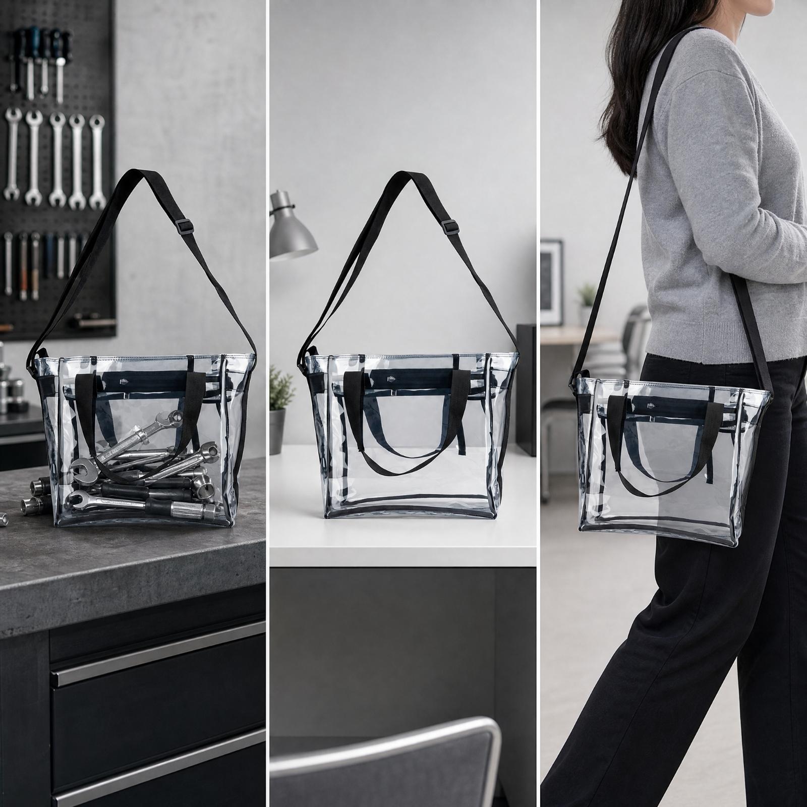 Clear PVC Mesh Carrier Tote Wa - Heavy Equipment Work ulasan dan harga