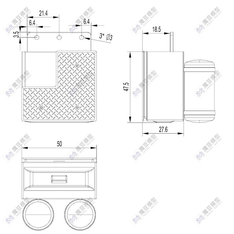 1:14th Scale Metal Battery Box - Heavy Equipment Volvo ulasan dan harga
